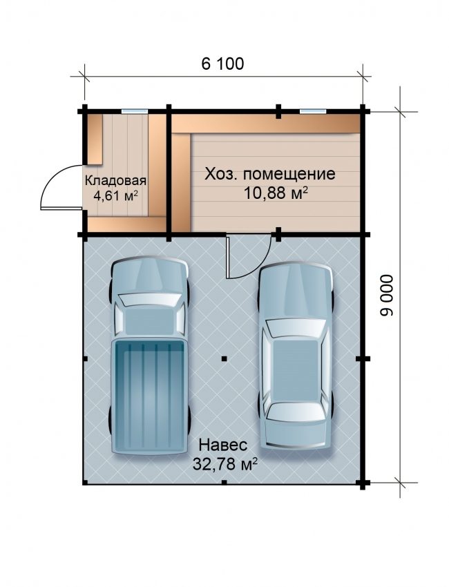 Проект гаража-120