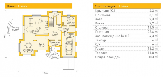 Проект дома-86