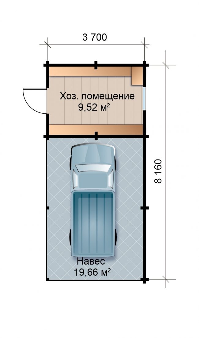 Проект гаража-44