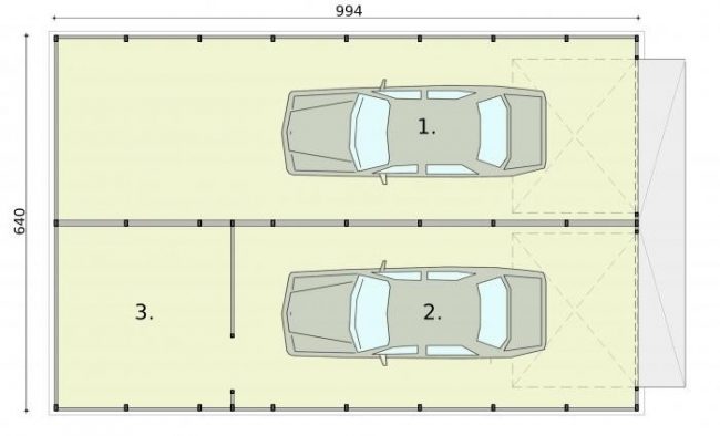 Проект гаража-132