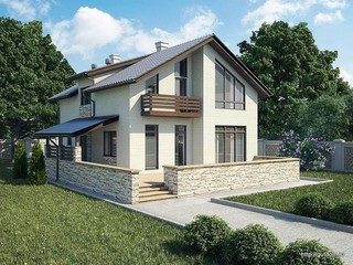 Проекты домов из газобетона 7х8 в Москве под ключ