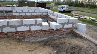 Строительство ленточного фундамента для дома из газобетона в Москве под ключ