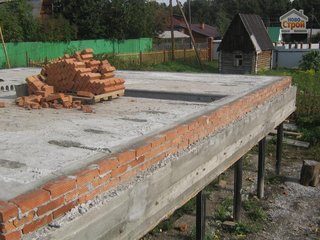 Строительство свайного фундамента для дома из газобетона в Москве под ключ