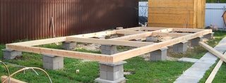 Строительство столбчатого фундамента для дома из газобетона в Москве под ключ