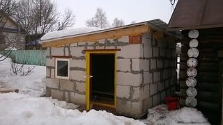 Строительство хозблока из газобетона в Москве под ключ