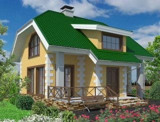 Проекты домов из пеноблоков 6х10 в Москве