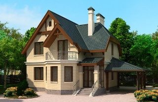 Проекты домов из пеноблоков 8х10 в Москве